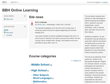 Tablet Screenshot of moodle.bbhcsd.org